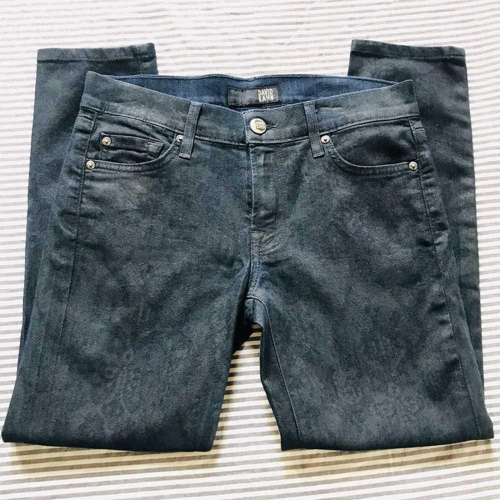 David Kahn Ankle Lace Printed Jeans 27